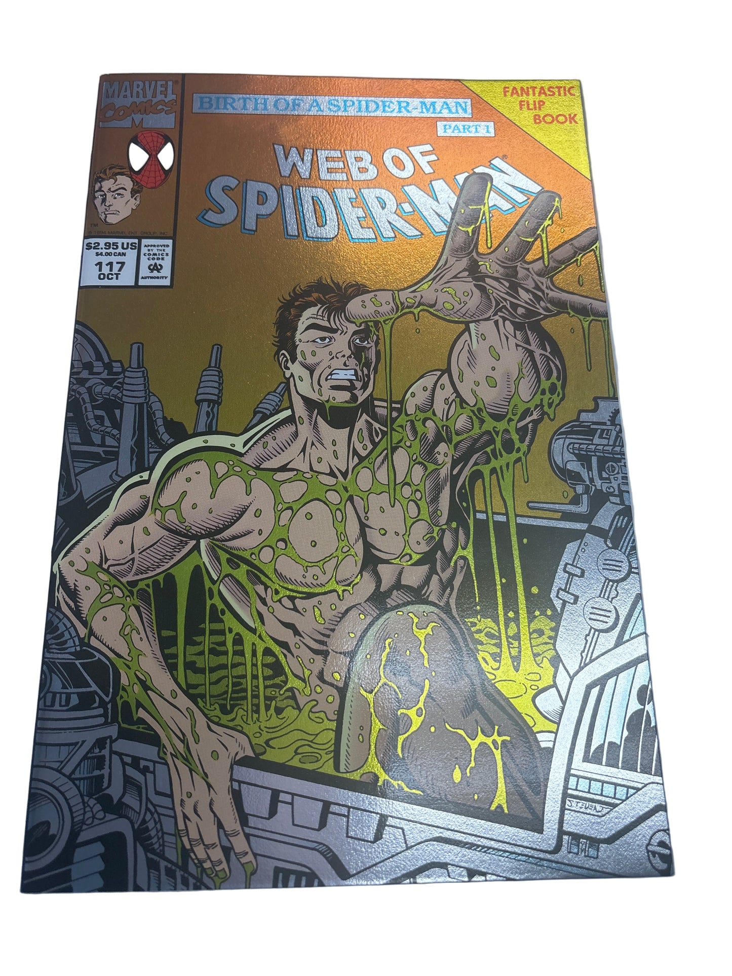 MARVEL COMICS BIRTH OF A SPIDER-MAN PART 1 WEB OF SPIDER MAN #117