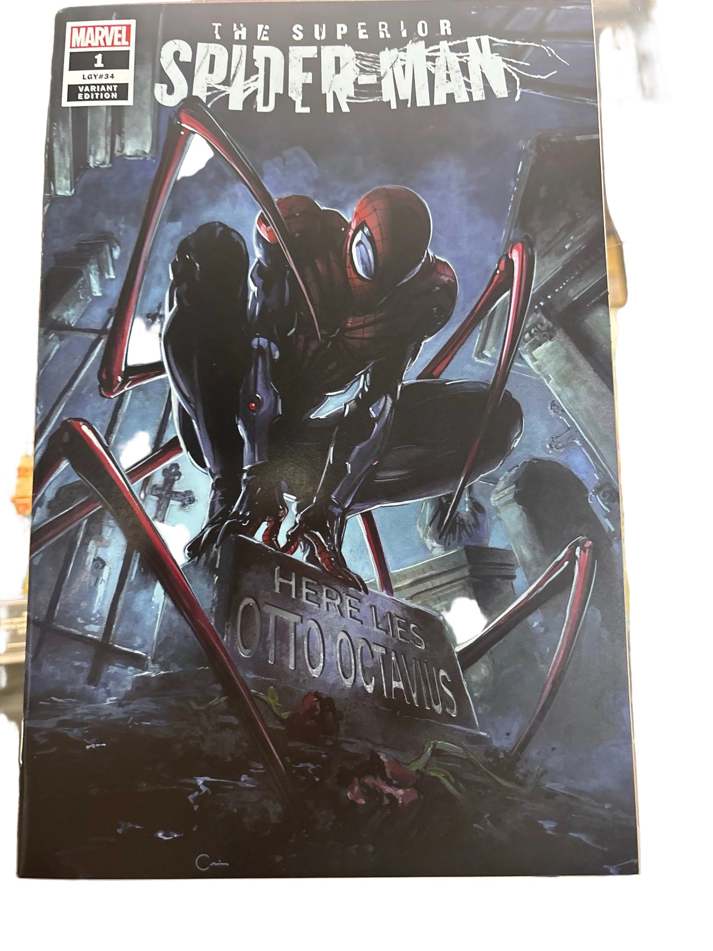 MARVEL THE SUPERIOR SPIDER-MAN #1 CLAYTON CRAIN TRADE DRESS VARIANT 1/1500 WITH COA