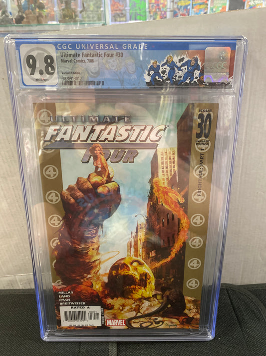 MARVEL COMICS ULTIMATE FANTASTIC FOUR #30 (2006) VARIANT EDITION MARVEL ZOMBIES APPEARANCE CGC 9.8 WP