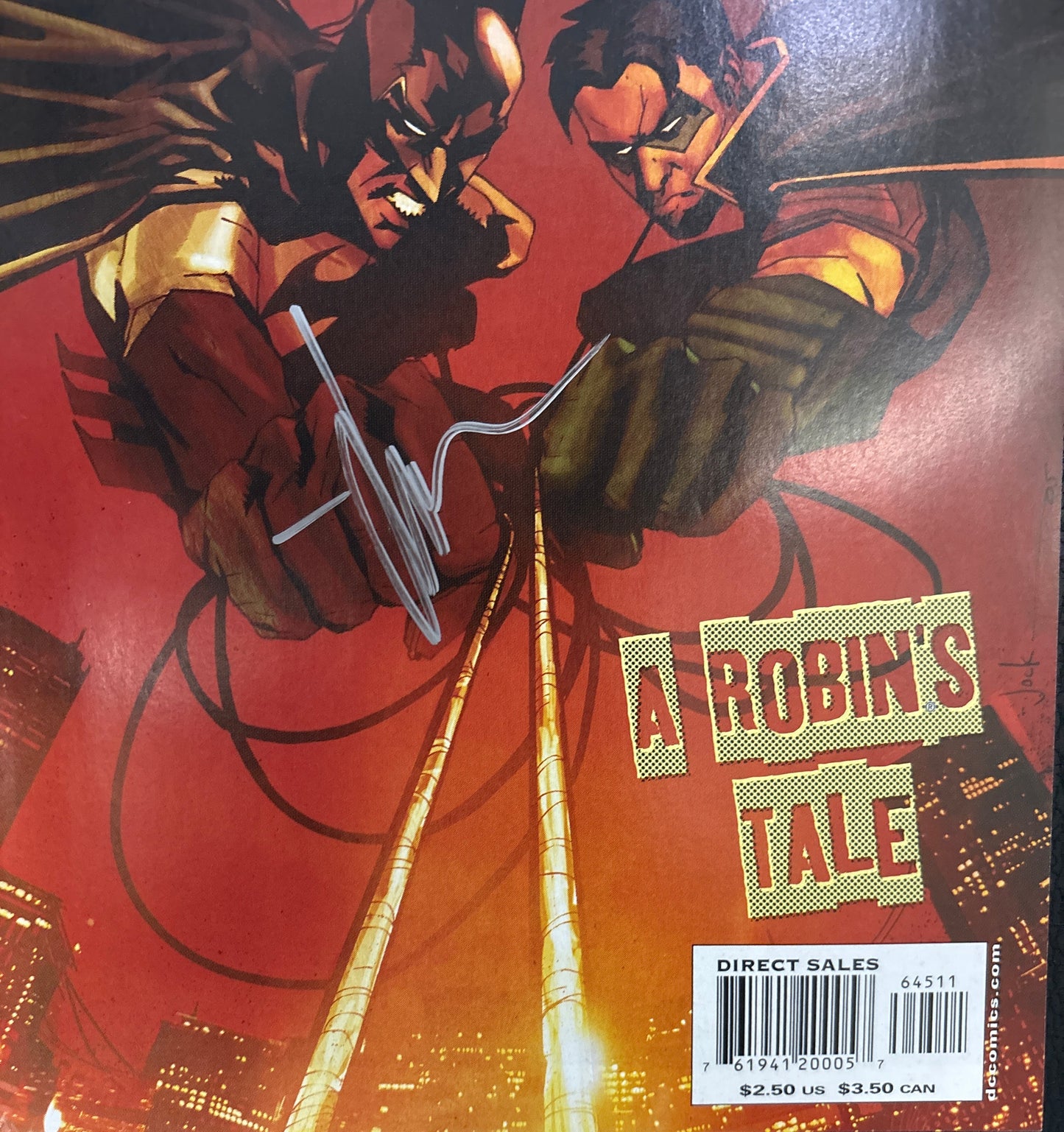 DC BATMAN A ROBIN’S TALE #645 SIGNED BY JOCK WITH CERTIFICATE OF AUTHENTICITY