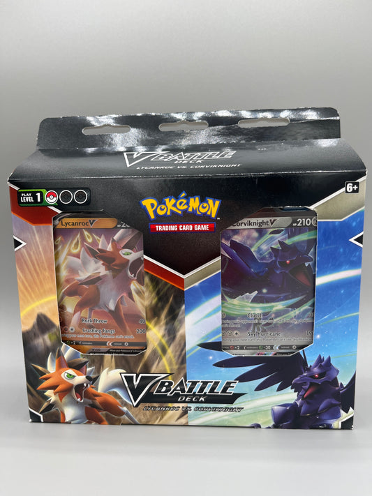 Pokemon Trading card game v battle deck lycanroc vs. corviknight