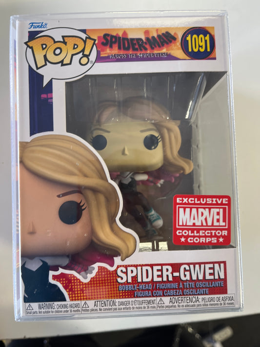 FUNKO POP SPIDER-MAN INTO THE SPIDERVERSE #1091 SPIDER-GWEN VINYL FIGURE EXCLUSIVE