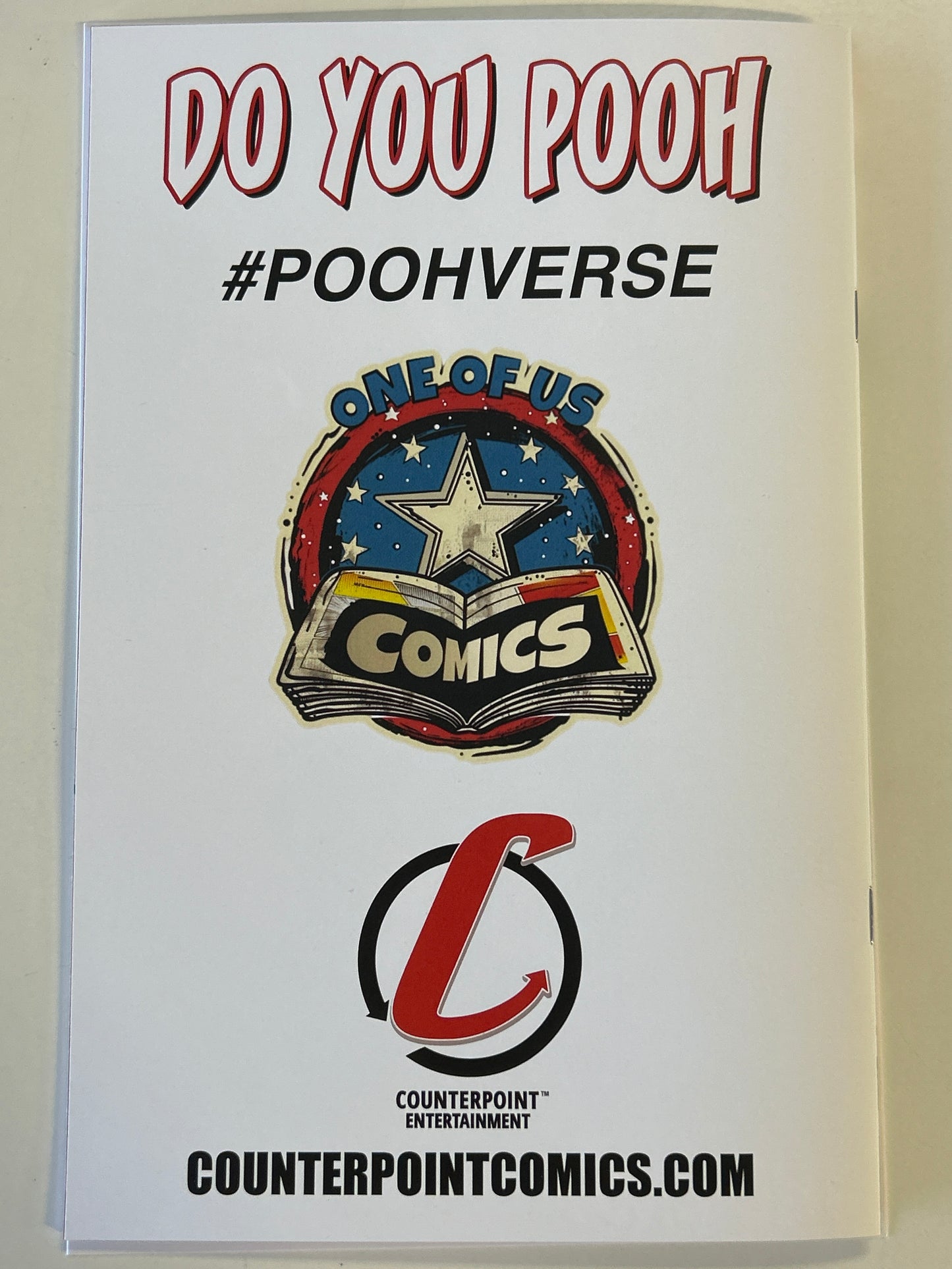 COUNTERPOINT DO YOU POOH?#1 (2025) ONE OF US COMICS EXCLUSIVE COVER 12/25 MINT CONDITION