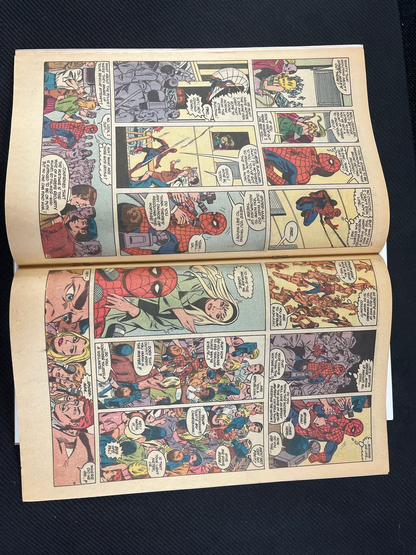 PETER PARKER, THE SPECTACULAR SPIDER-MAN #101 FINE+ (1985, NEWSSTAND KEY BLACK SUIT COVER)