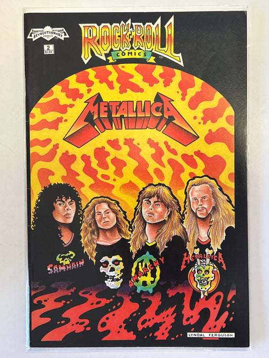 REVOLUTIONARY COMICS ROCK & ROLL COMICS METALLICA #2 VERY FINE CONDITION