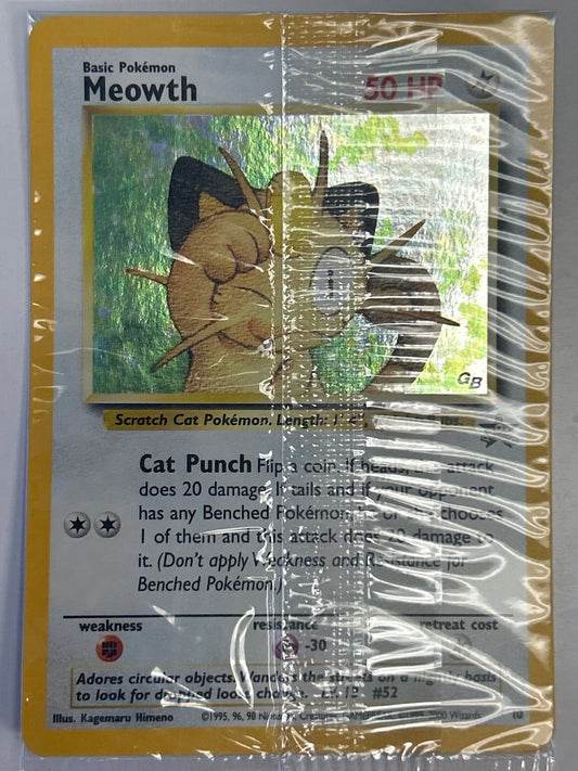 POKÉMON TCG MEOWTH GAMEBOY BLACK STAR PROMO HOLO 10 SEALED MINT CONDITION