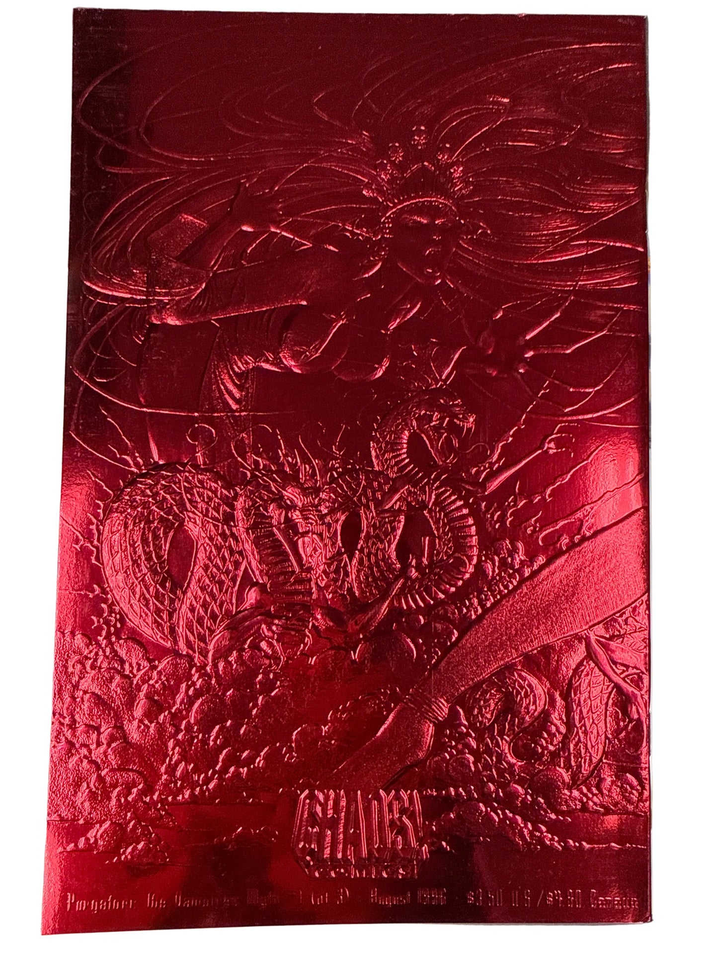 CHAOS COMICS PURGITORI RED FOIL COVER #1 DOUBLE SIGNED! RARE MINTY CONDITION