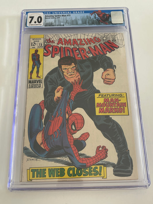 MARVEL COMICS AMAZING SPIDER-MAN #73 CGC 7.0 1st SILVERMANE