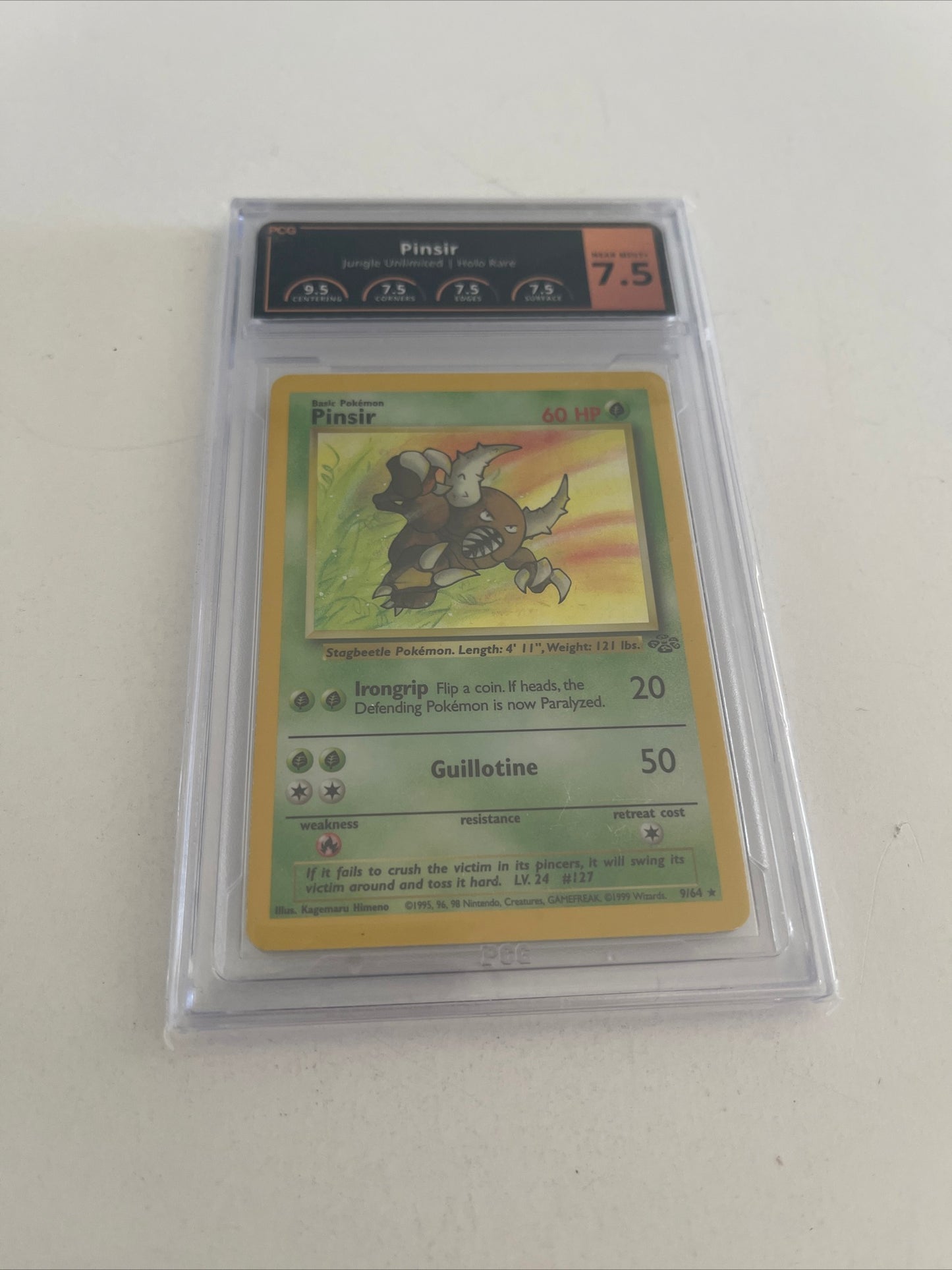 POKEMON JUNGLE UNLIMITED PINSIR HOLO PCG 7.5