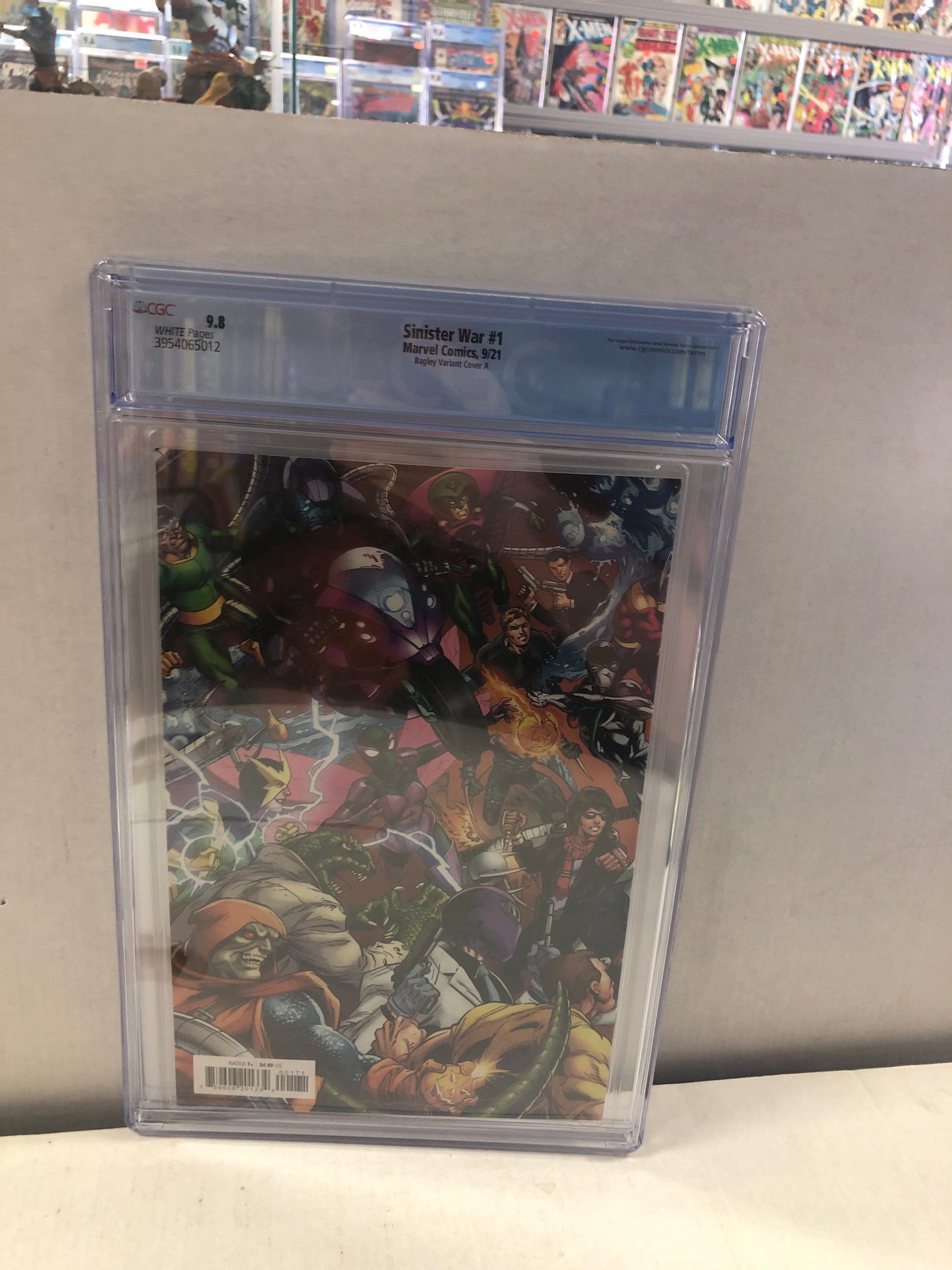 MARVEL COMICS SINISTER WAR 1 (2021) BAGLEY VARIANT COVER A WRAPAROUND COVER CGC 9.8 WP