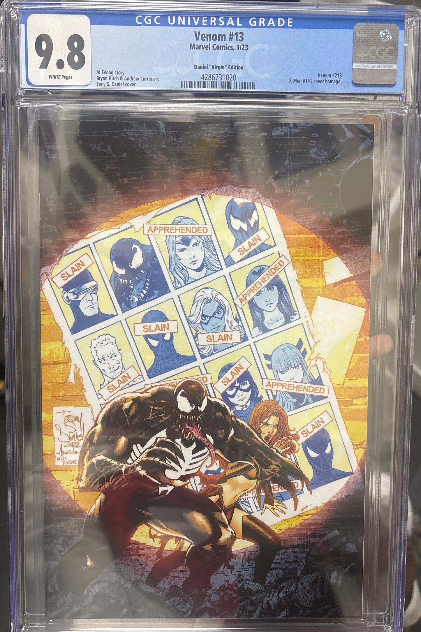 CGC 9.8 VENOM #13 WHITE PAGES