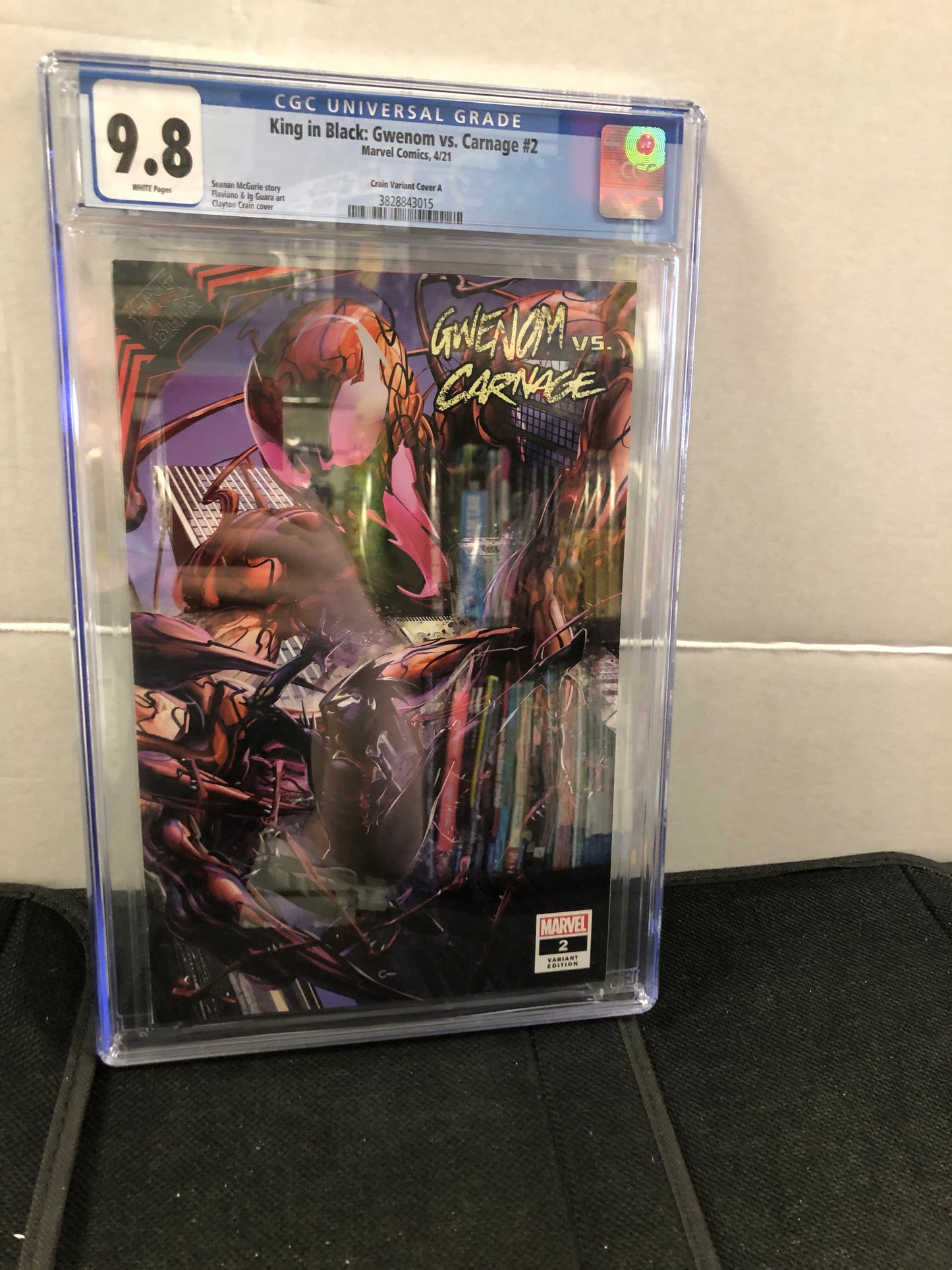 MARVEL COMICS KING IN BLACK: GWENOM VS CARNAGE #2 (2021) CRAIN VARIANT COVER A CGC 9.8 WP