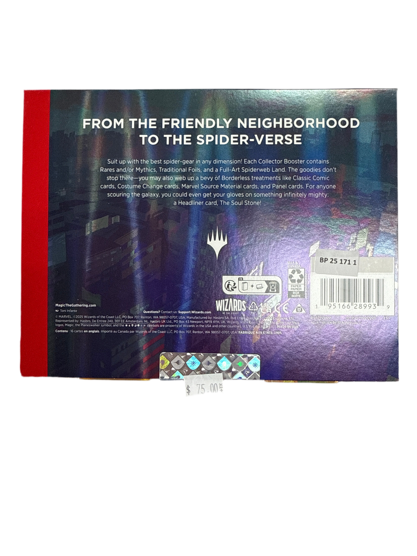 MAGIC THE GATHERING MARVEL SPIDER-MAN COLLECTOR BOOSTER