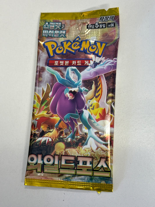 POKEMON TCG WILD FORCE TEMPORAL FORCES BOOSTER PACK KOREAN