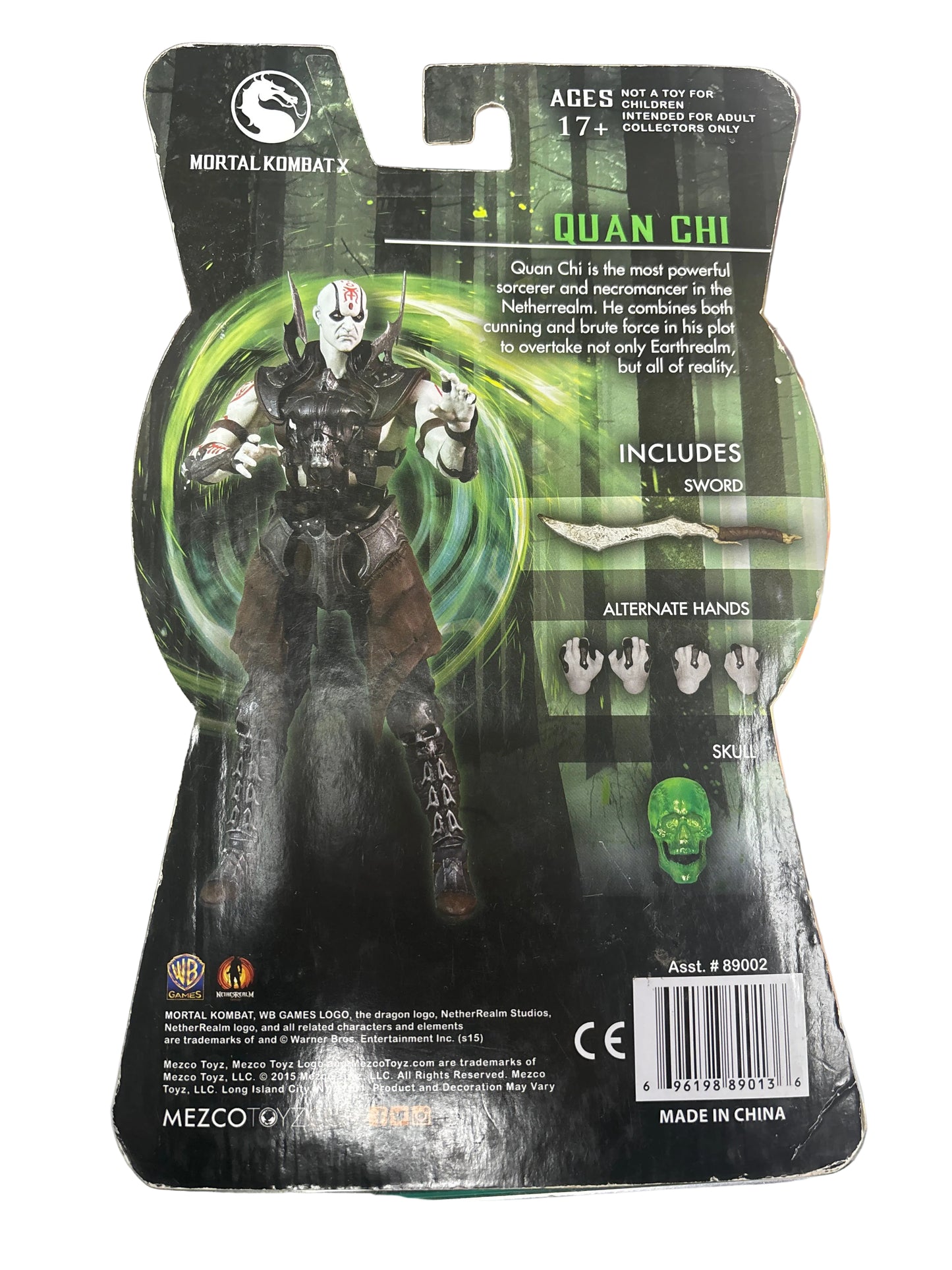 MEZCOTOYZ MORTAL KOMBAT X QUAN CHI ACTION FIGURE