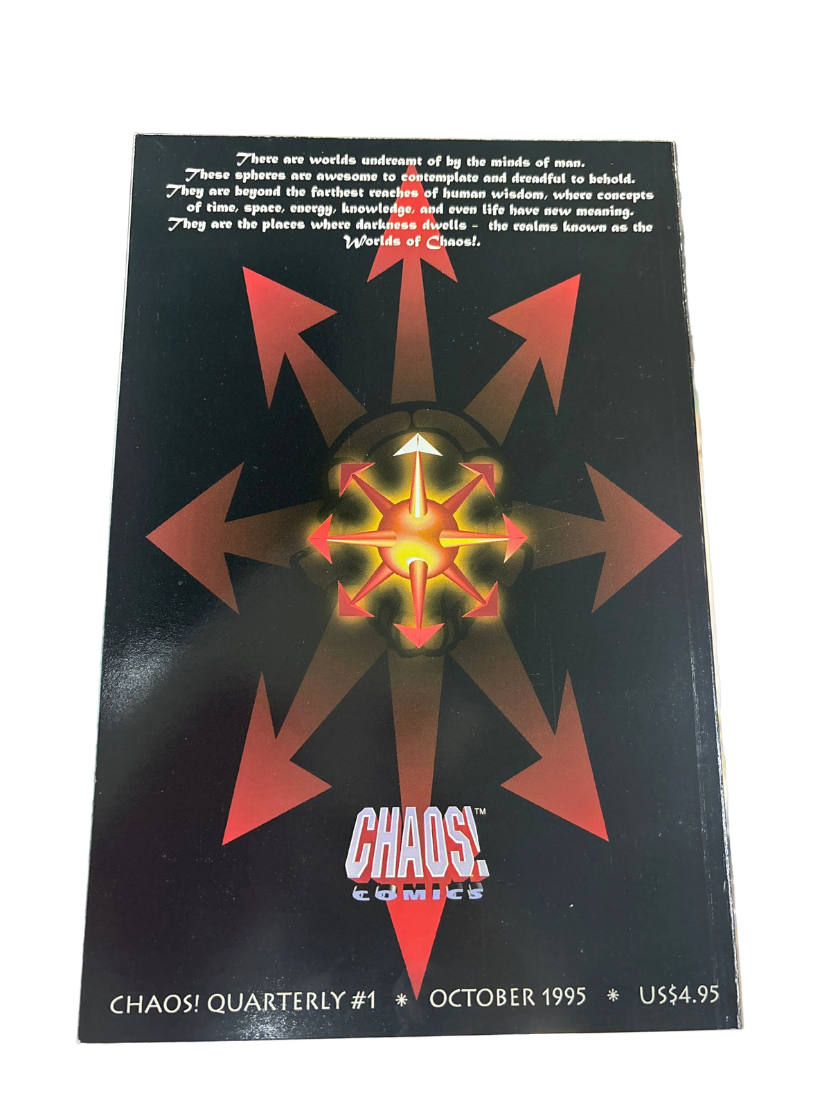 CHAOS QUARTERLY #1 TRIPLE SIGNED W COA