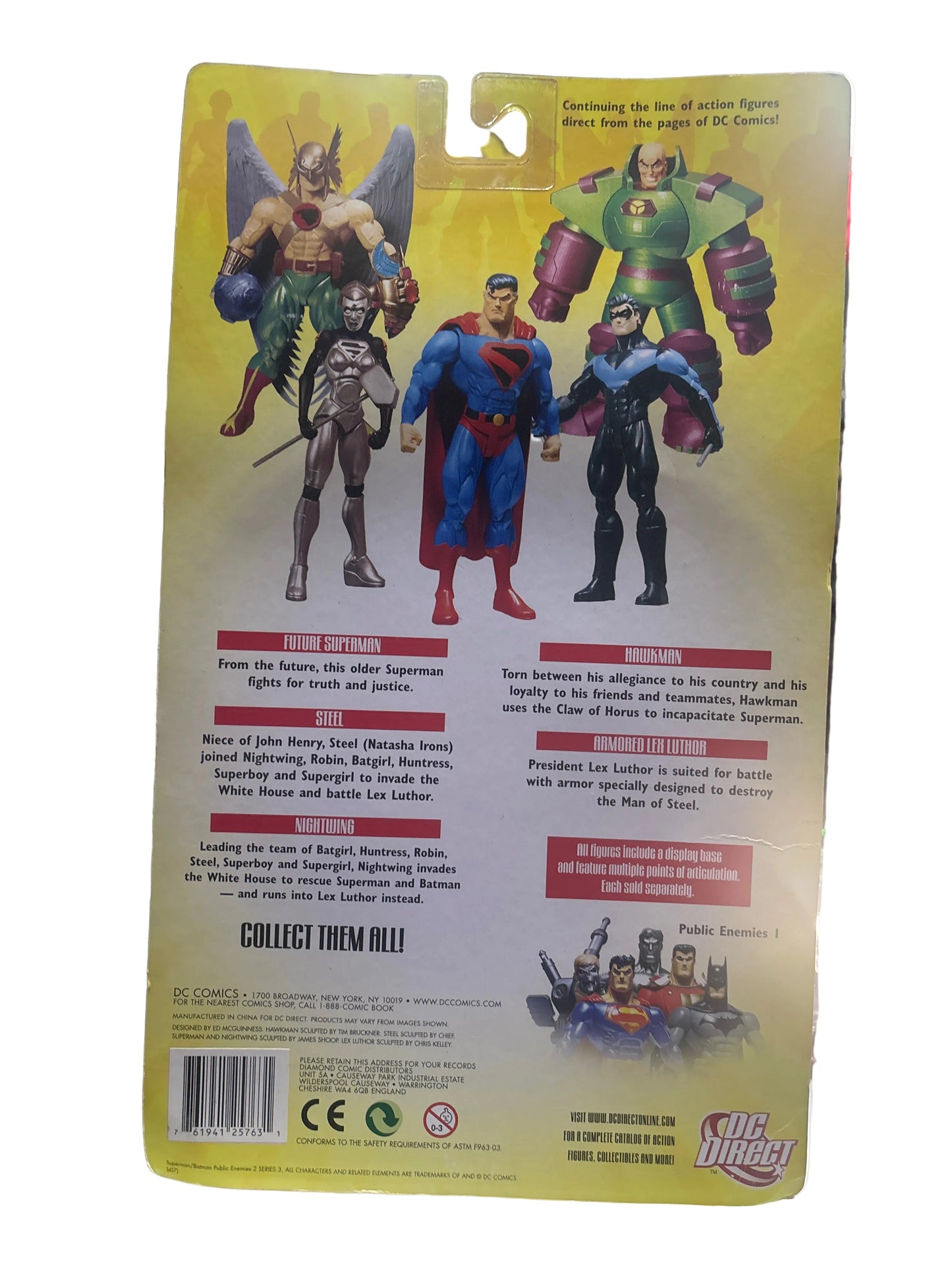 DC SUPERMAN/BATMAN PUBLIC ENEMIES 2 ACTION FIGURES HAWKMAN