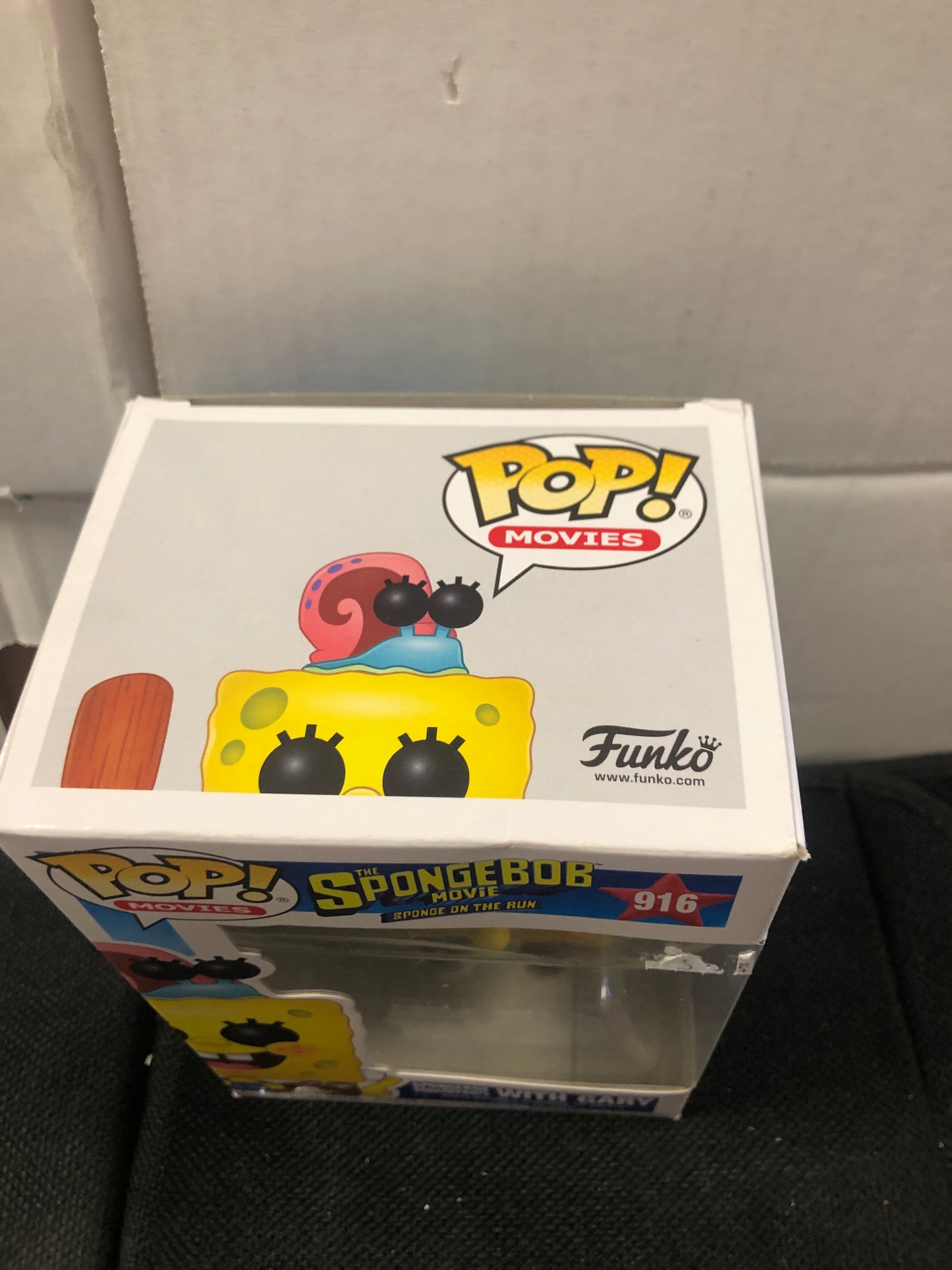 FUNKO POP POP MOVIES THE SPONGEBOB MOVIE SPONGE ON THE RUN #916 SPONGEBOB SQUAREPANTS WITH GARY