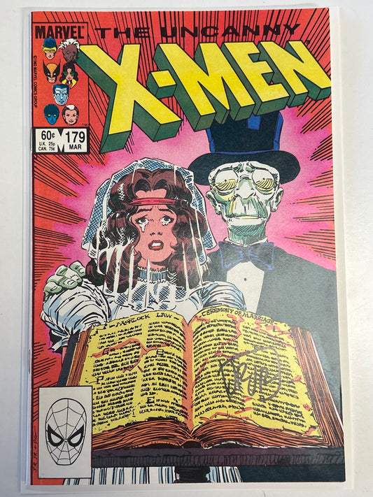 MARVEL COMICS UNCANNY X-MEN 179 SIGNED NEAR MINT CONDITION