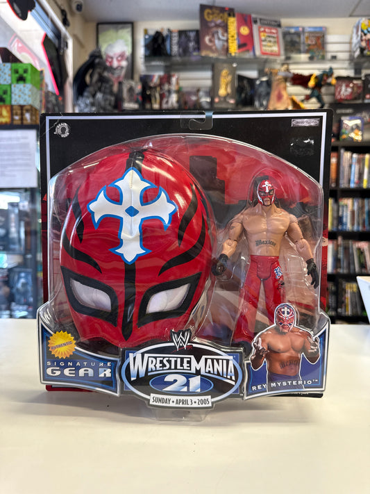 WWE SIGNATURE GEAR WRESTLEMANIA 21 2005 REY MYSTERIO AUTHENTIC