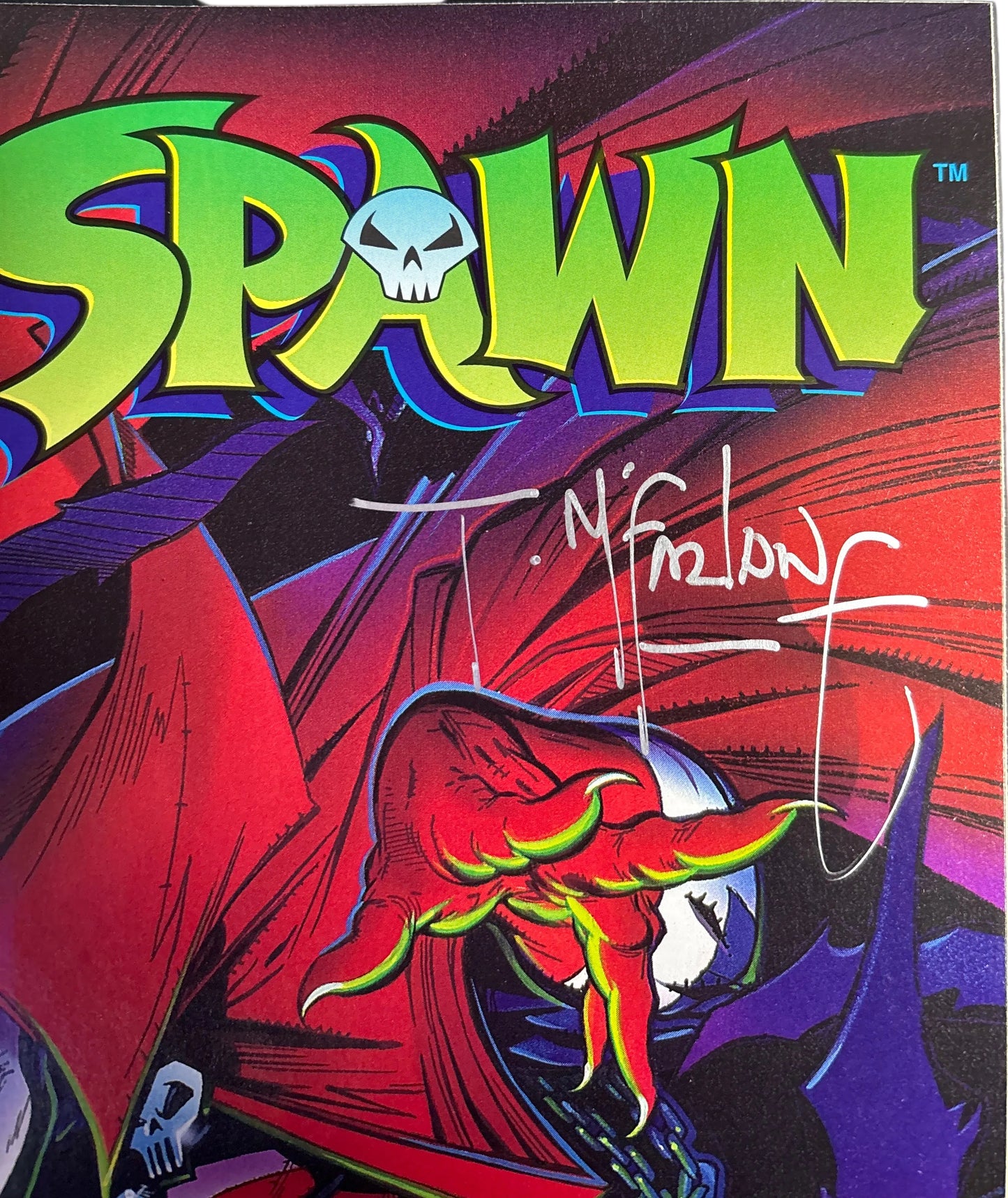 IMAGE SPAWN #1 SIGNED BY TODD MCFARLANE