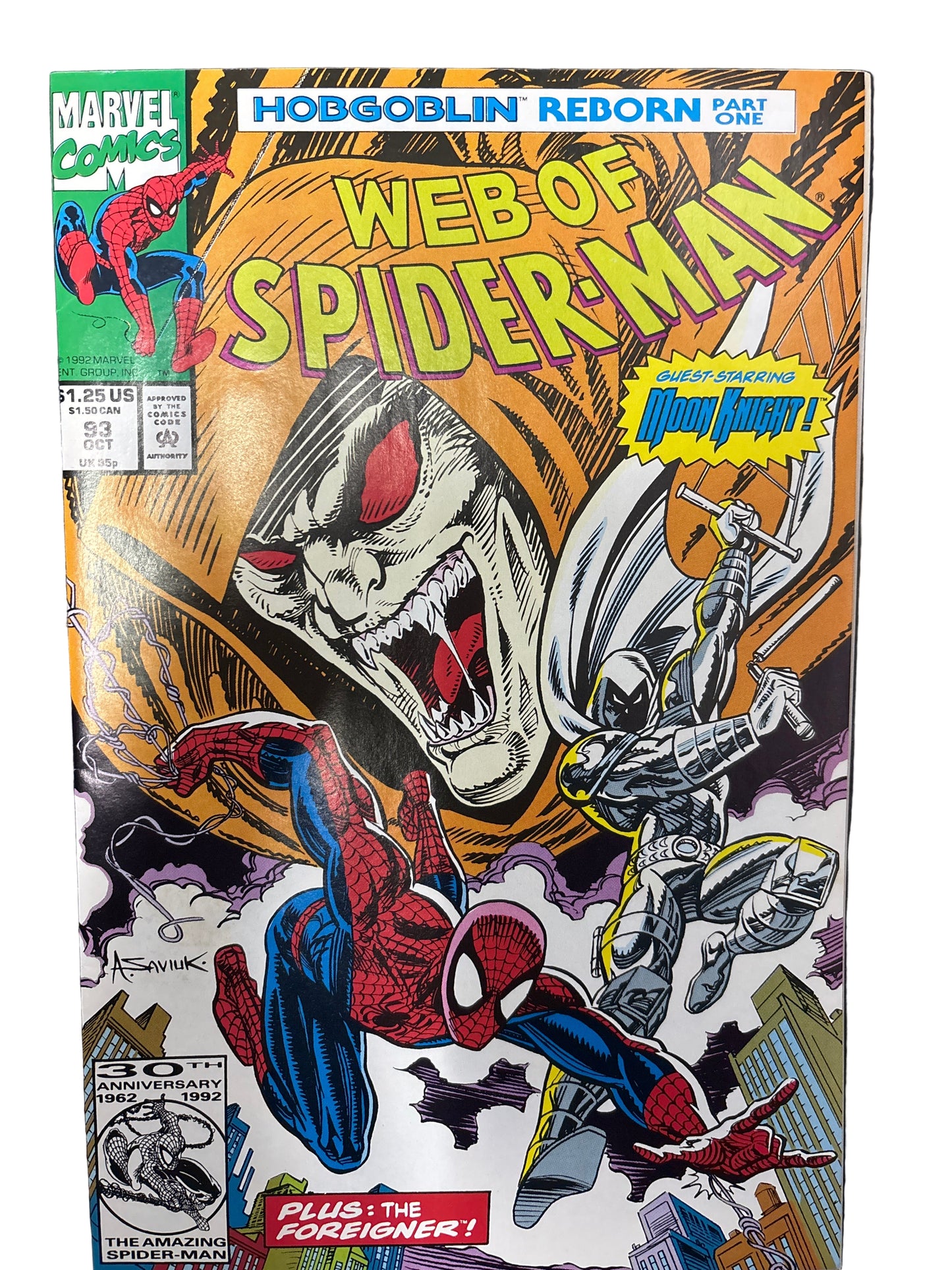 MARVEL COMICS WEB OF SPIDER-MAN #93