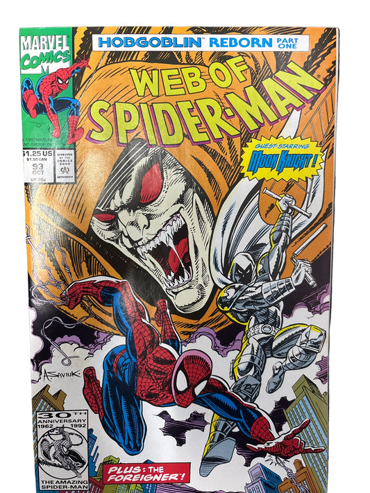 MARVEL COMICS WEB OF SPIDER-MAN #93