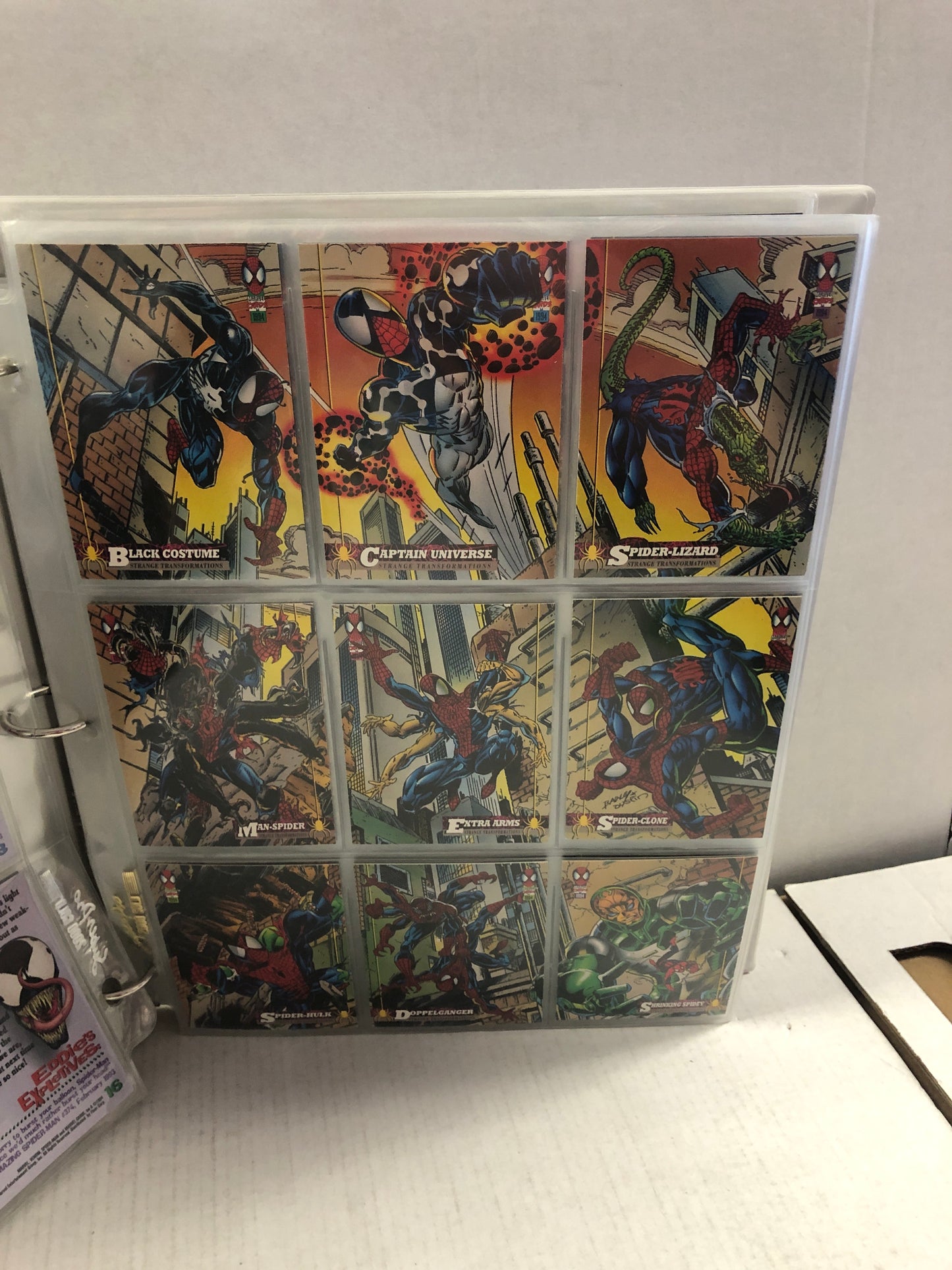 1994 MARVEL SPIDER-MAN TRADING CARDS  1ST EDITION FULL BASE SET 1-150