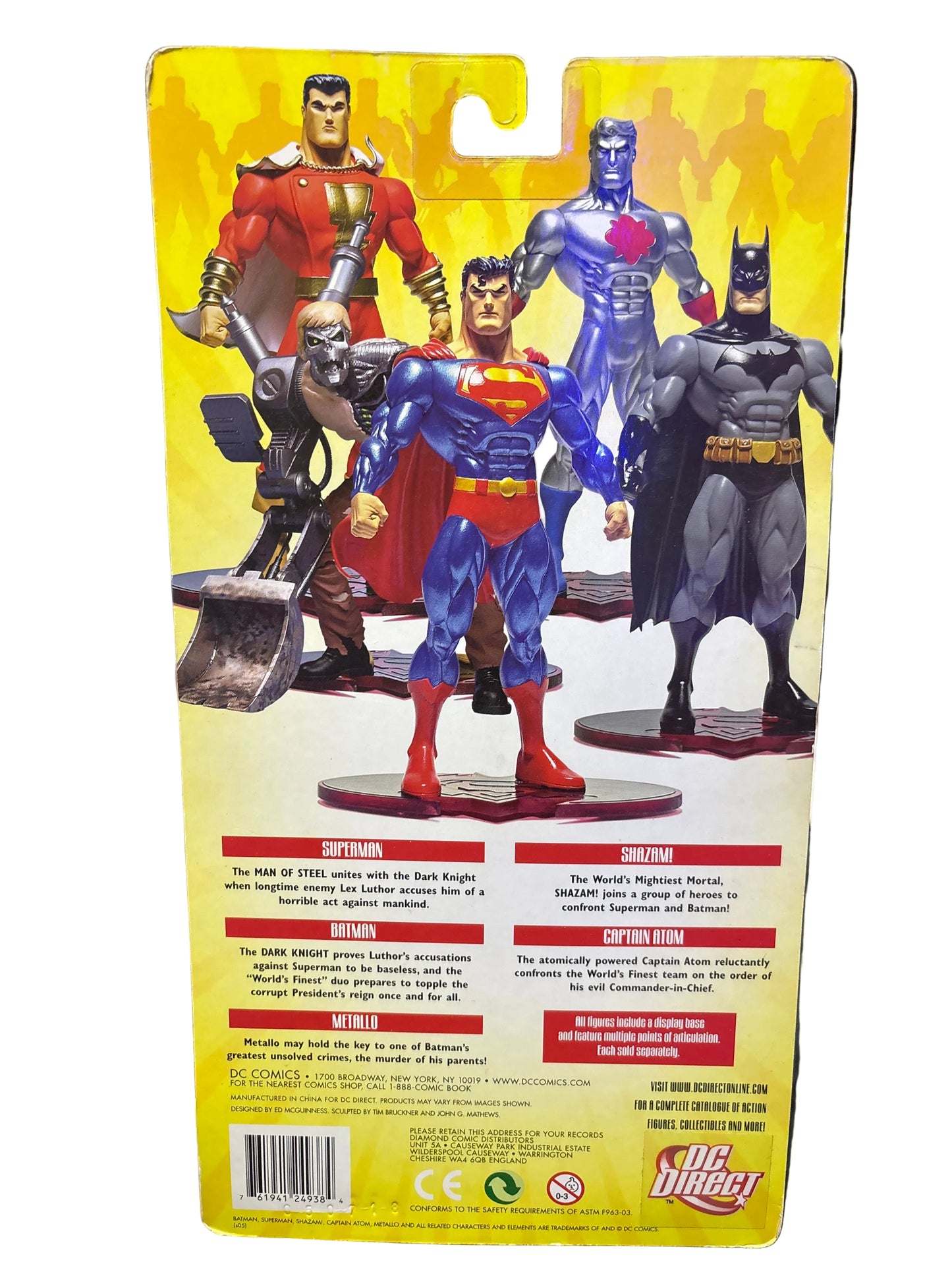 DC SUPERMAN/BATMAN PUBLIC ENEMIES ACTION FIGURES SUPERMAN
