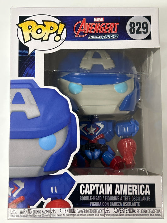 FUNKO POP MARVEL AVENGERS MECHSTRIKE CAPTAIN AMERICA GREAT CONDITION