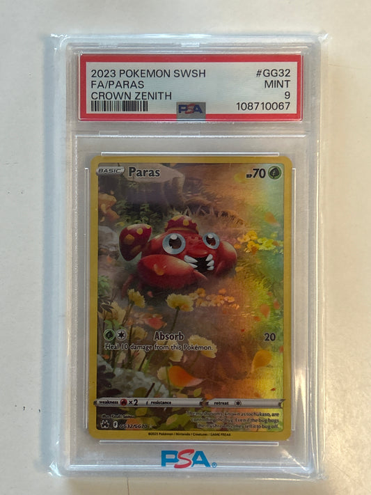 POKEMON TCG PARAS GG32/GG70 (2023) PSA MINT 9