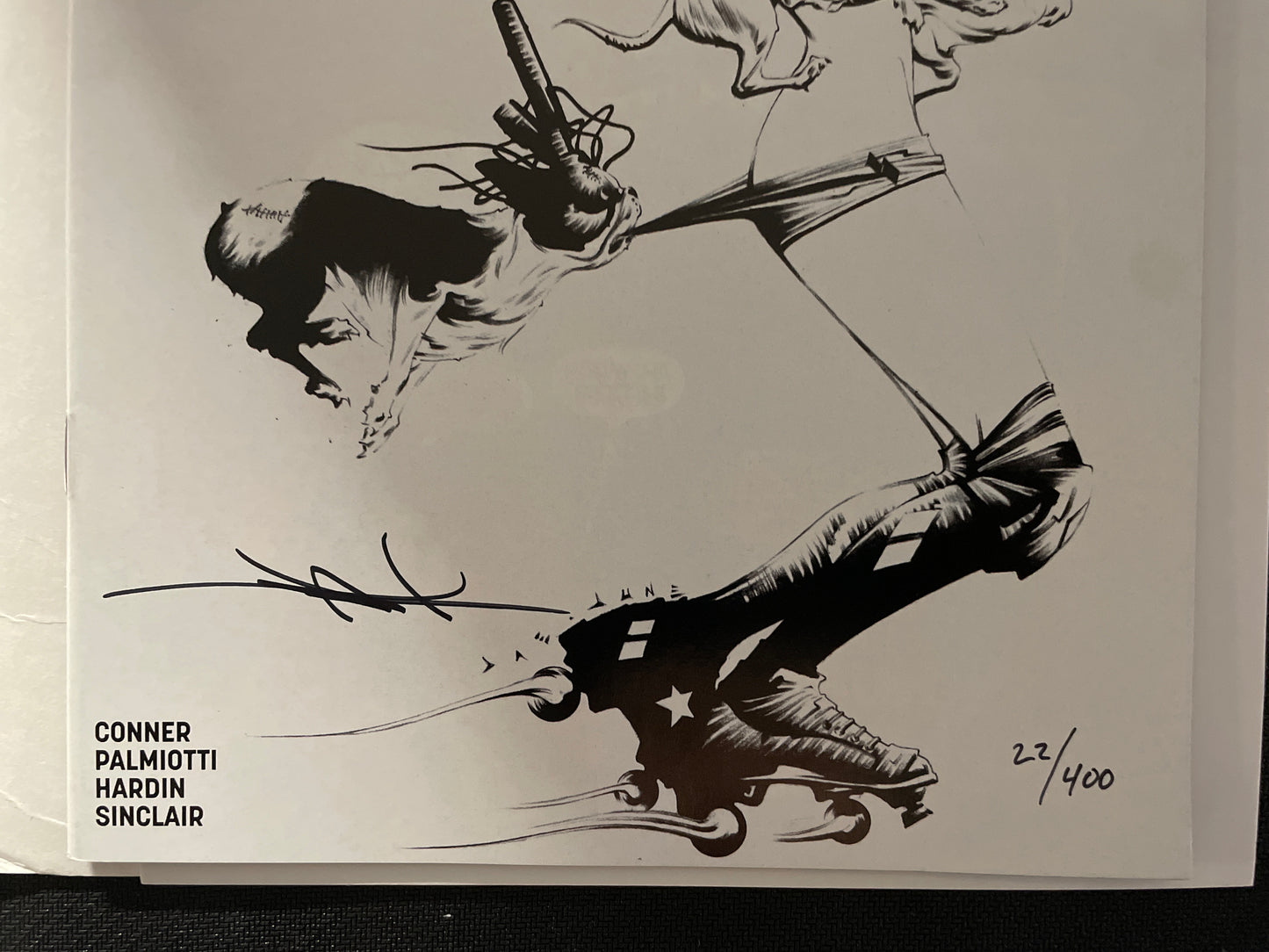 HARLEY QUINN #1 DYNAMIC FORCES VARIANT (B/W JAE LEE SKETCH COVER SIGNED!!) NM+