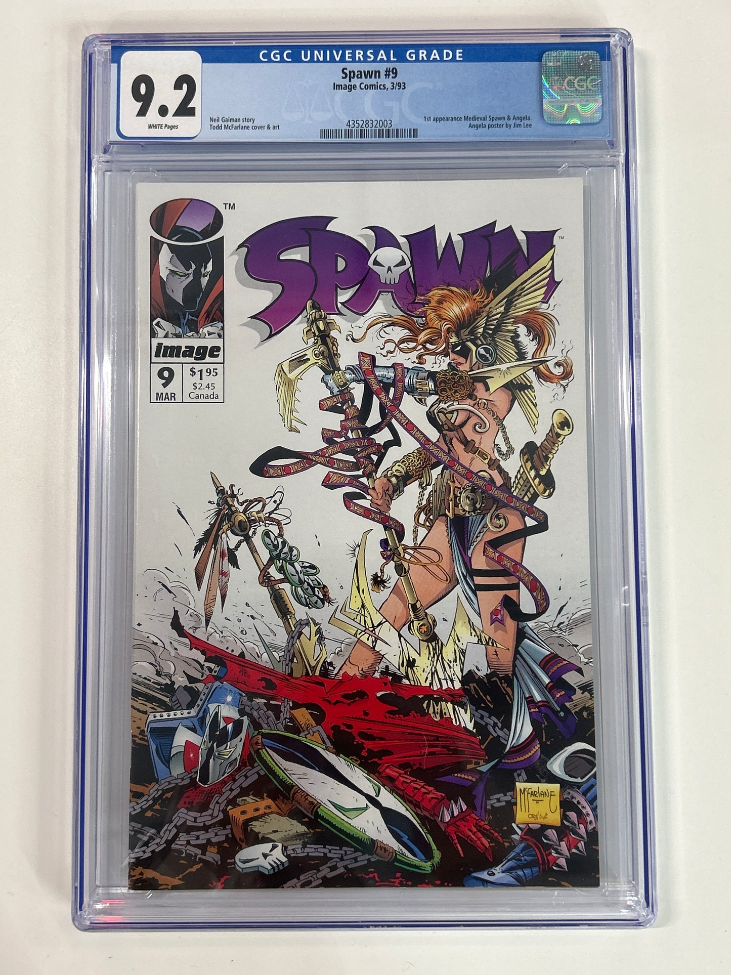 IMAGE COMICS SPAWN #9 CGC 9.2