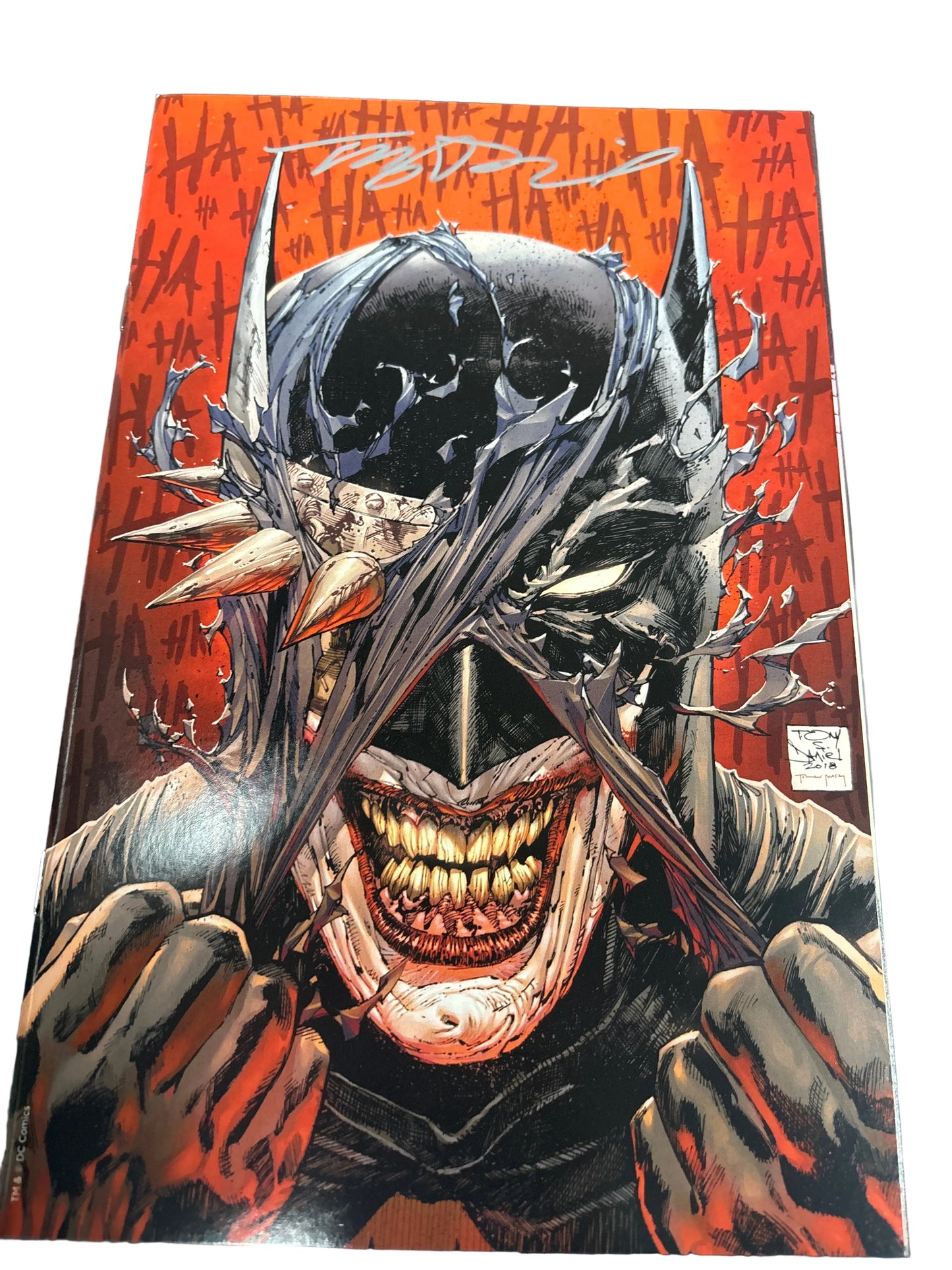 DC BATMAN WHO LAUGHS #1 SIGNED BY TONY S. DANIEL WITH COA