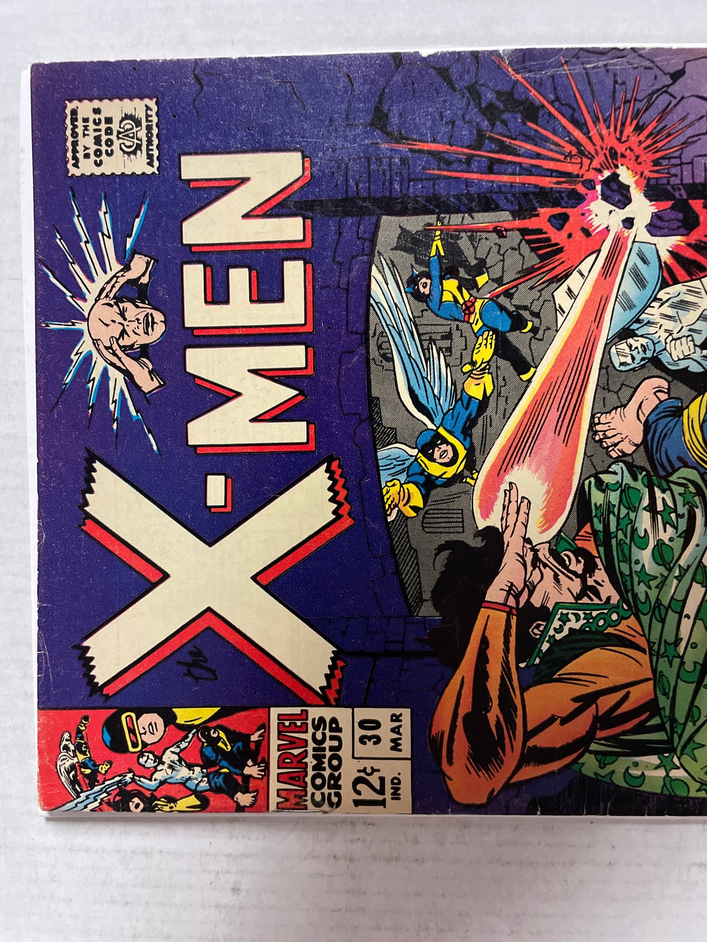THE X-MEN #30 FINE++/VF BEAUTY! (1967, SILVER AGE MARVEL COMIC BOOK) JACK KIRBY MAD MERLIN COVER!!