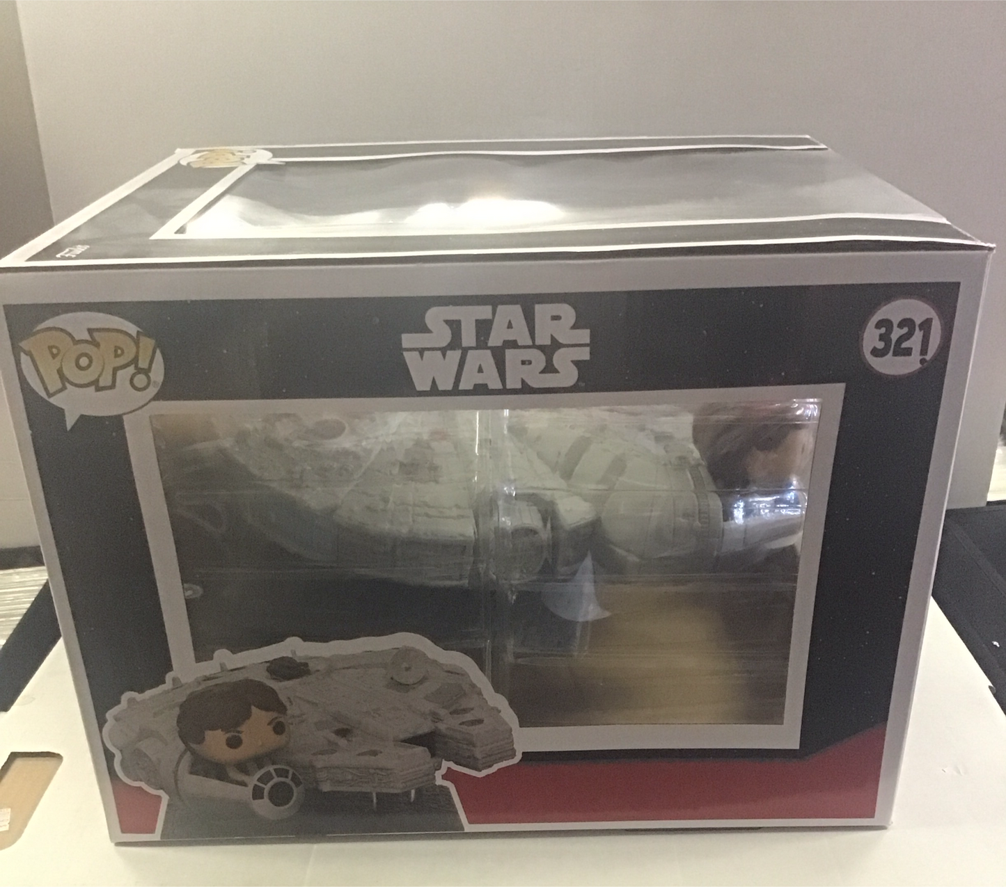 GIANT FUNKO POP STAR WARS #321 (2019) HAN SOLO IN THE MILLENNIUM FALCON! NICE HTF