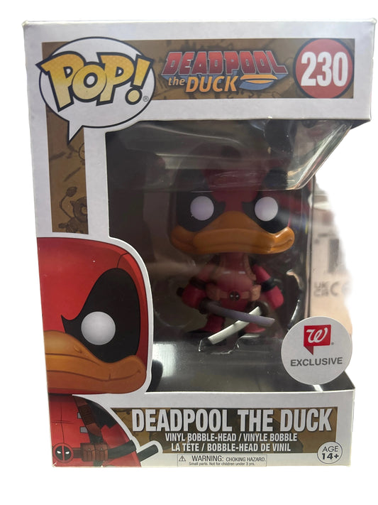 FUNKO POP MARVEL DEADPOOL THE DUCK 230 WALGREENS EXCLUSIVE