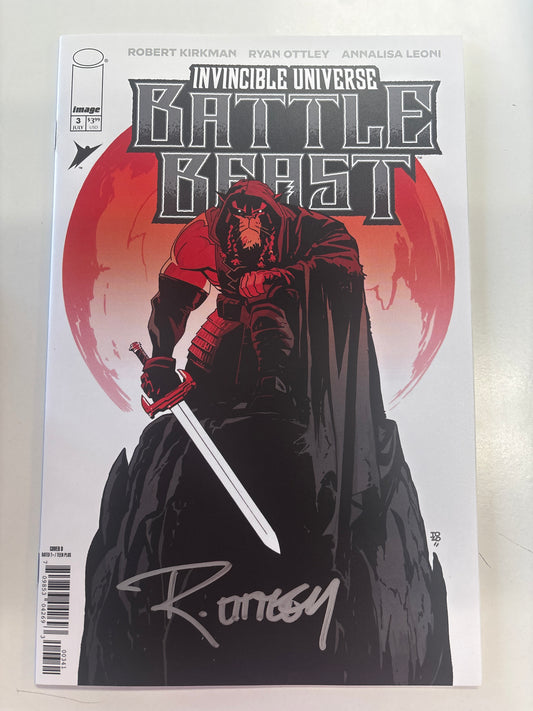 IMAGE INVINCIBLE UNIVERSE BATTLE BEAST SIGNED BY RYAN OTTLEY W COA