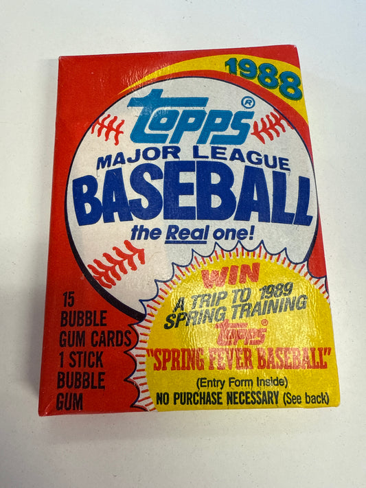 TOPPS 1988 MAJOR LEAGUE BASEBALL CARDS BOX PACKS
