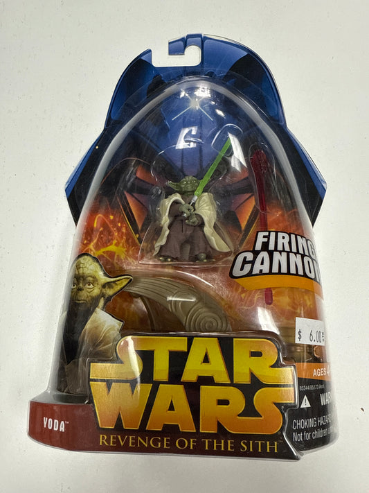 STAR WARS REVENGE OF THE SITH YODA W FIRING CANNON