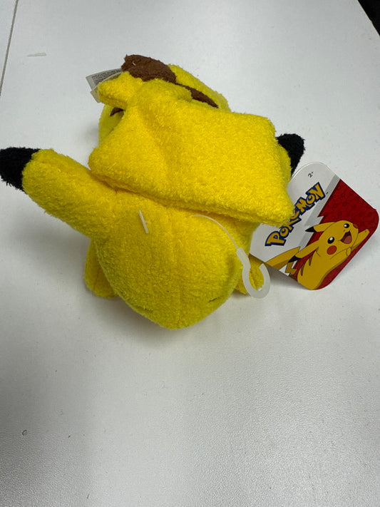 2024 Jazwares Pokemon SLEEPING PIKACHU Small Plush New NWT 6" Long