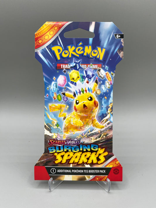 POKEMON TCG SCARLET & VIOLET SURGING SPARKS SLEEVED BOOSTER PACK