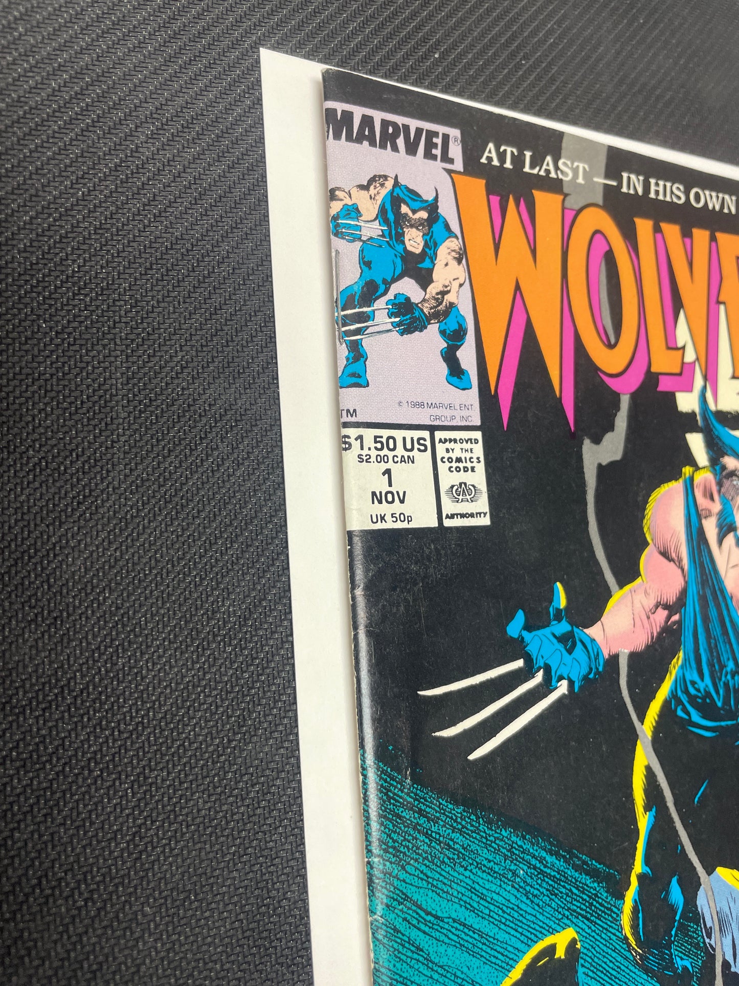 WOLVERINE #1 (1988 HOTT KEY, 1st PATCH!) VF+ BEAUTY!