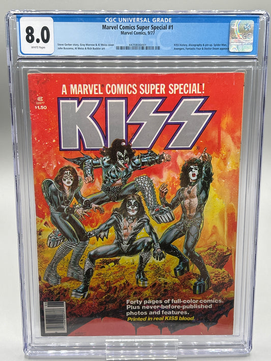 CGC 8.0 Marvel Comics Super Special #1 KISS