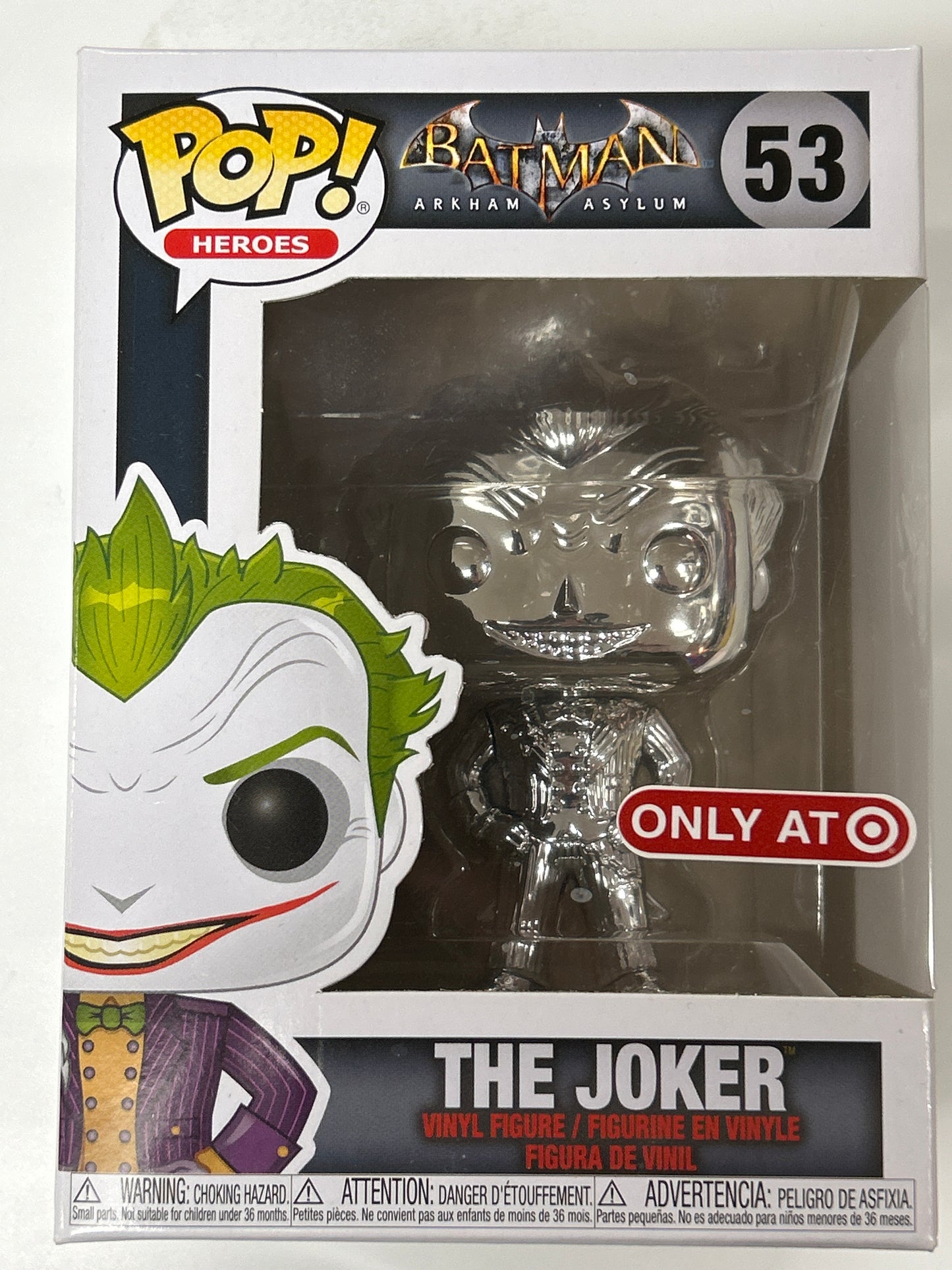 FUNKO POP BATMAN ARKHAM ASYLUM THE JOKER TARGET EXCLUSIVE GREAT CONDITION