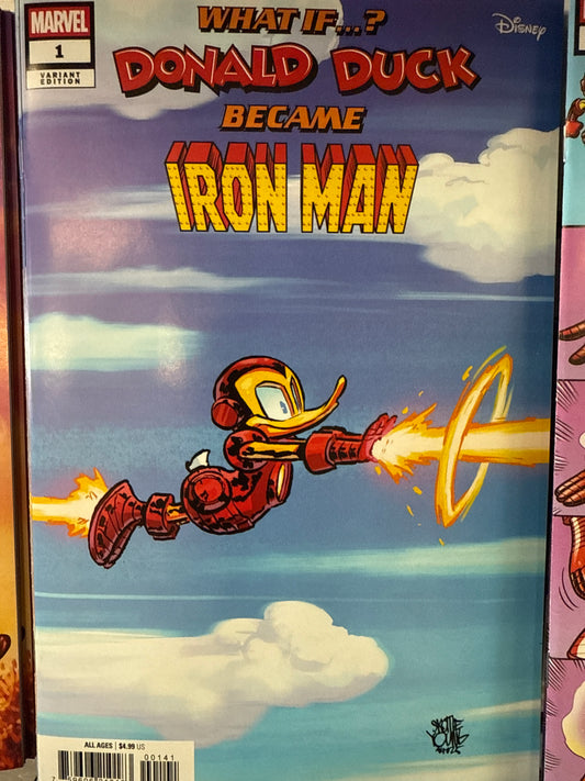 Marvel Comics What if ? Donald Duck became Iron Man VARIANT SKY SCOTTIE YOUNG