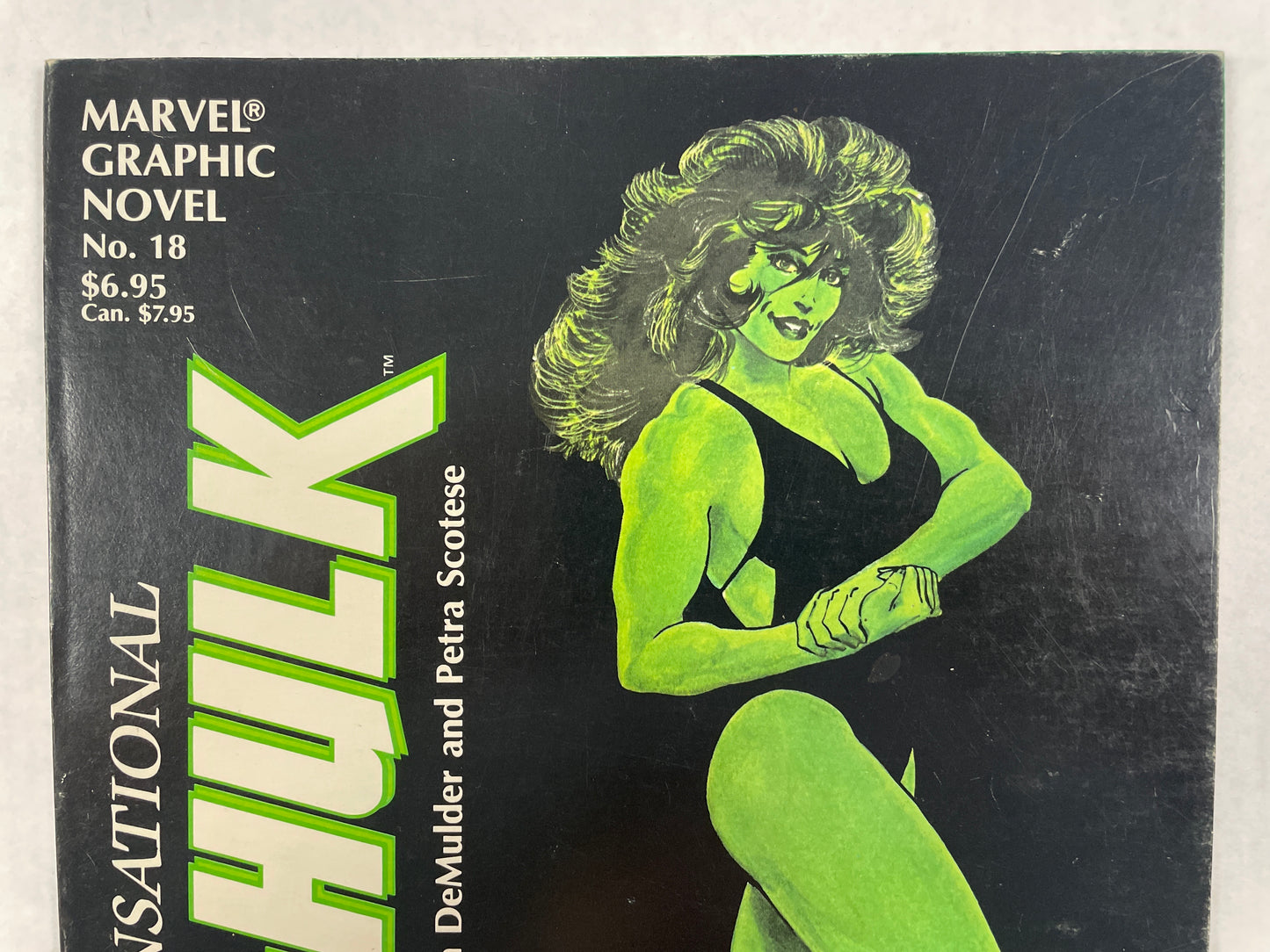 THE SENSATIONAL SHE-HULK TPB (MARVEL GRAPHIC NOVEL #18, 1985 VF+) HTF JOHN BYRNE