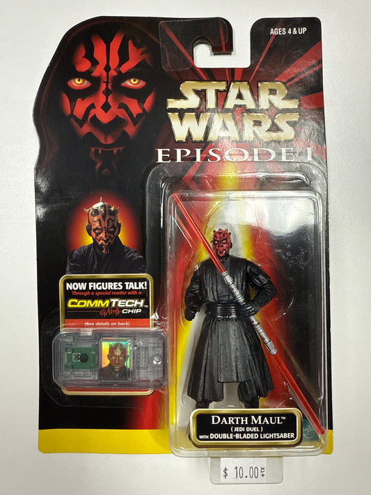 Star Wars Episode I DARTH MAUL Action Figure Talking CommTech Chip