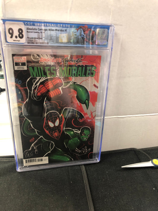 MARVEL COMICS ABSOLUTE CARNAGE MILES MORALES #1 (2019) NAKAYAMA VARIANT COVER CGC 9.8 WP