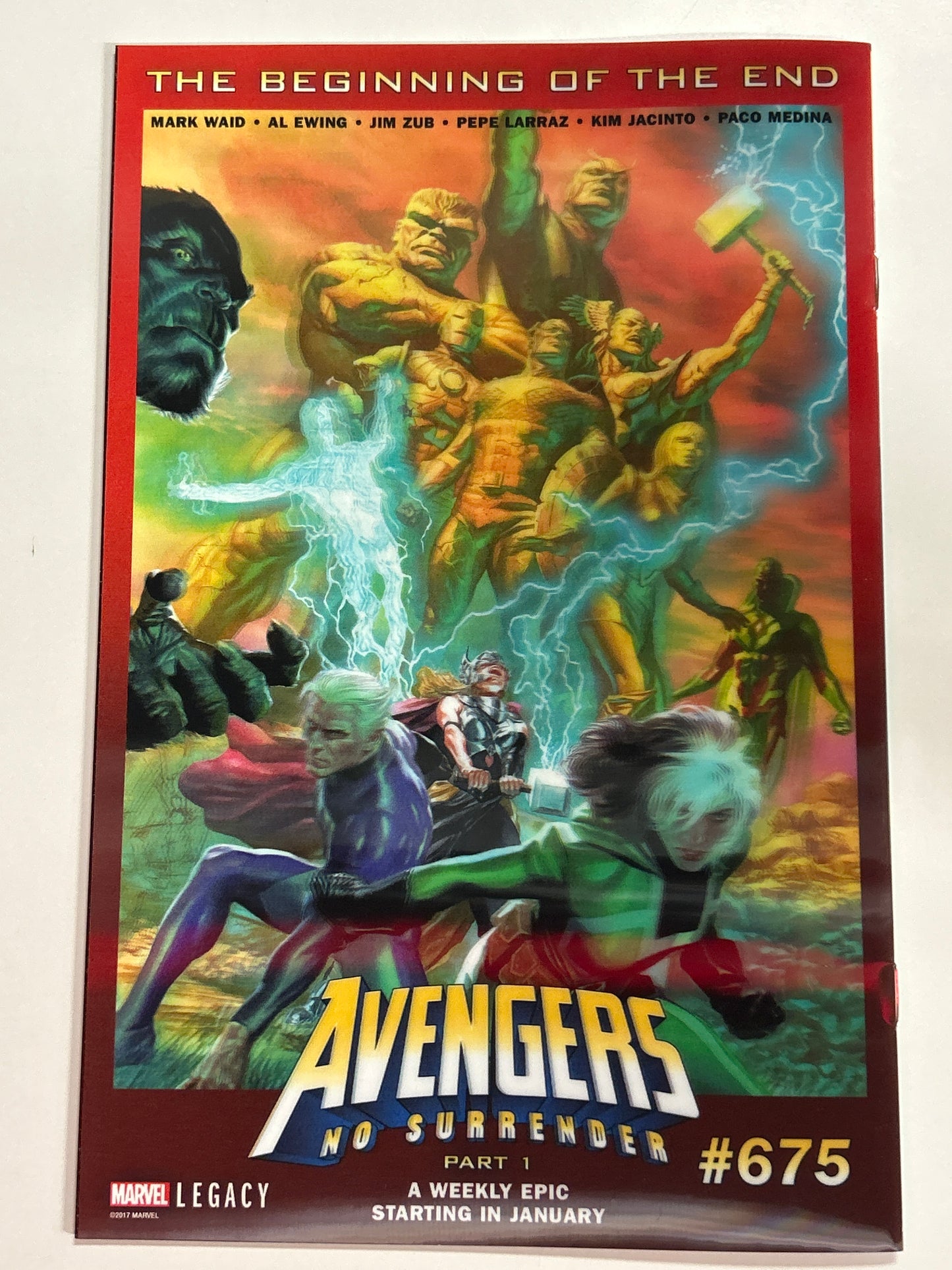 MARVEL COMICS SECRET WARS #8 (2018) LENTICULAR VARIANT NEAR MINT/MINT CONDITION